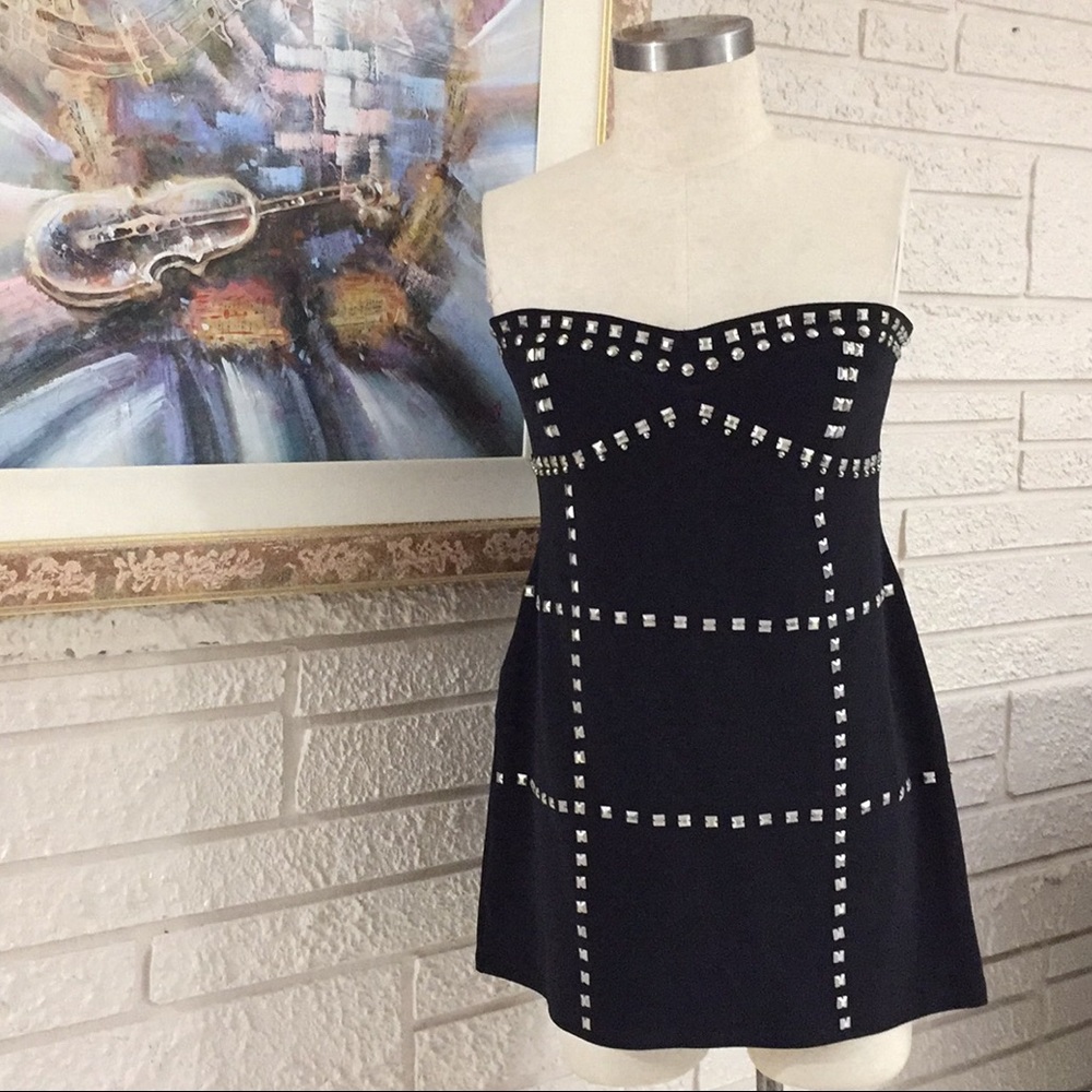 Dots Studded BodyCon Dress - Picture 1 of 13